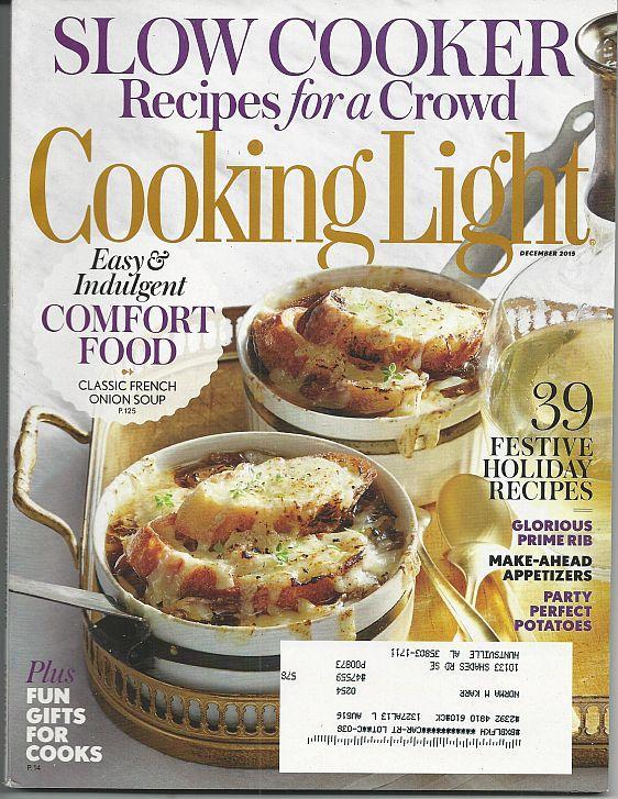 Cooking Light Magazine December 2015 Slow Cooker Recipes/Holiday Classics