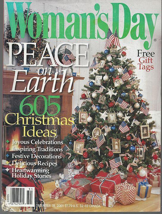 Woman's Day Magazine December 18, 2001 Peace on Earth/605 Christmas Ideas