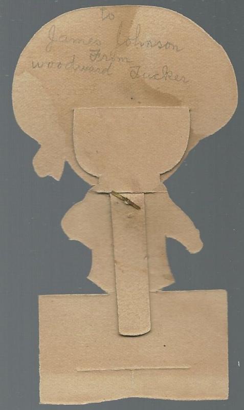 Vintage Mechanical Valentine Little Sailor Boy with Goggly Eyes To My Valentine
