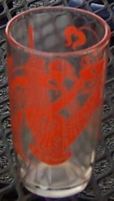 Orange Antique Design Swanky Swig Kraft Glass