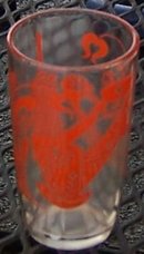 Orange Antique Design Swanky Swig Kraft Glass
