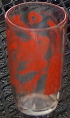Orange Antique Design Swanky Swig Kraft Glass