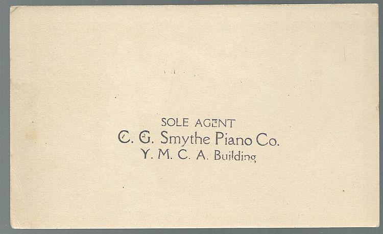 Victorian Trade Card for Everett Piano with Lovely Ladies at Singing Recital