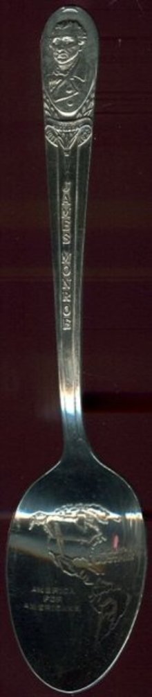 Wm Rogers Souvenir Spoon of James Monroe