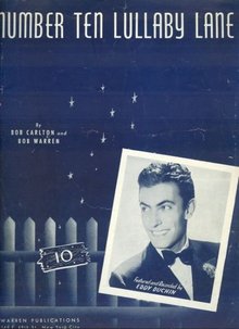 Number Ten Lullaby Lane Recorded by Eddy Duchin in 1940
