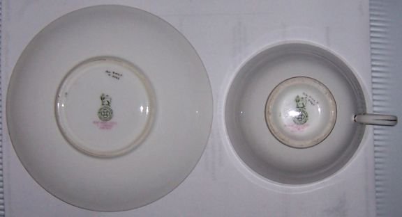 Royal Doulton Gold and Floral Cup and Saucer