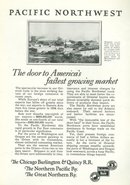 Chicago Burlington and Quincy RR 1925 Advertisement