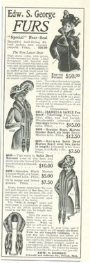 Edward S. George Furs 1901 Magazine Advertisement