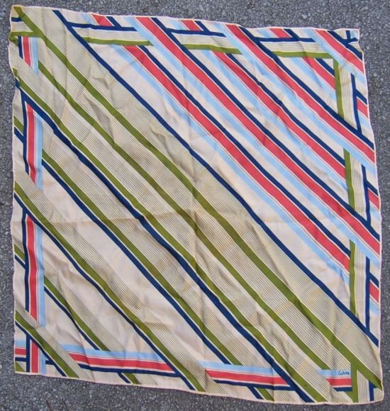 Echo Brightly Striped Square Scarf