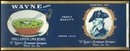 Wayne Brand Small Green Lima Beans Can Label