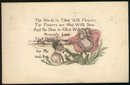 Heavenly Love Sepia Rose Romantic 1911 Postcard