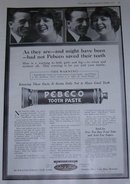 Pebeco Toothpaste Fights Acid Mouth 1916 Advertisement
