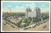 Postcard of Temple Block, Salt Lake City, Utah