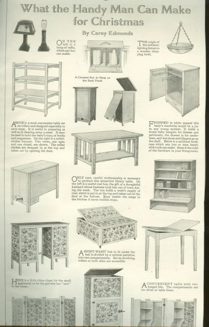 What the Handy Man Can Make for Christmas 1915 Page