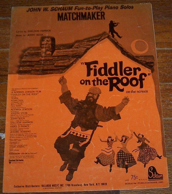 Matchmaker Piano Solo From the Movie Fiddler on the the Roof Starring Topol 1971