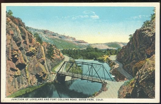 Postcard of Loveland and Fort Collins Rd Estes Park CO