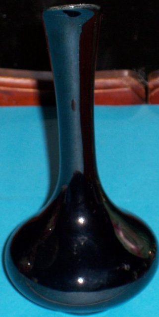 Van Briggle Art Pottery Black Glaze Vase