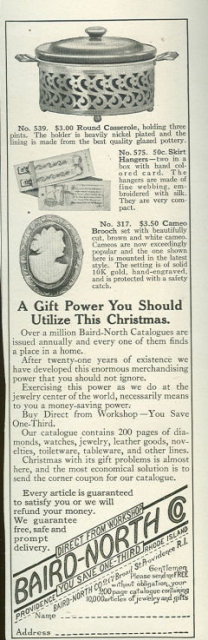 Baird-North Mail Order Jewelers 1916 Advertisement