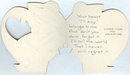 Vintage Valentine with School Girl in Cut Out Heart