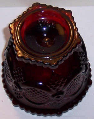 Avon Ruby Cape Cod Ruby Red Small Footed Sugar Bowl