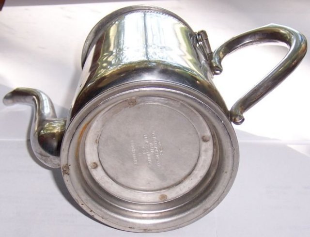 Vintage Stainless Milk Pitcher with Hinged Lid