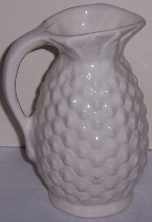Shawnee USA Pottery White Pineapple Pitcher