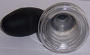 Vintage DeVilbiss Clear Perfume Atomizer with Black Top