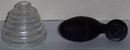 Vintage DeVilbiss Clear Perfume Atomizer with Black Top