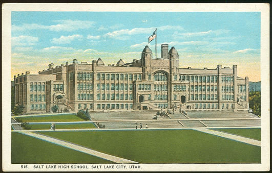 Postcard of Salt Lake High School, Salt Lake City, Utah