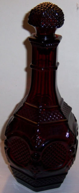 Avon Ruby Cape Cod Ruby Red Decanter with Stopper