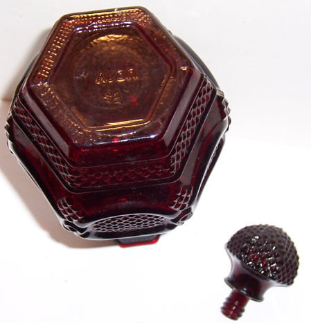 Avon Ruby Cape Cod Ruby Red Decanter with Stopper