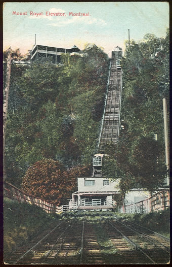 Postcard of Mount Royal Elevator, Montreal, Canada