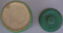 Robinson Ransbottom Green Pottery Cookie Jar with Flowers