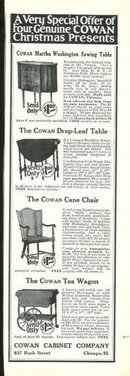 Cowan Cabinet Company 1925 Magazine Advertisement