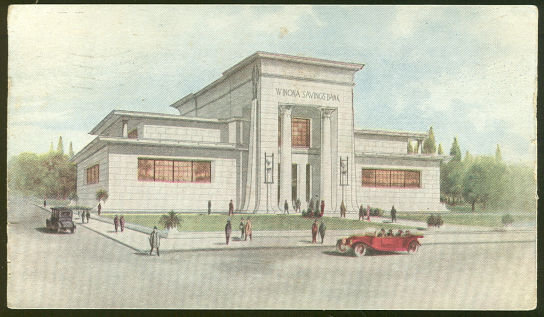 The Winona Savings Bank Winona, Minnesota 1916 Postcard