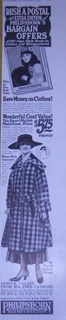 Philipsborn Outer Garment 1916 Magazine Advertisement