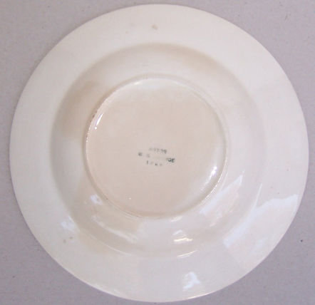 W. S. George China Astor Yellow Poppy Soup Bowl