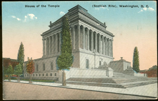 Postcard of House of the Temple, Scottish Rite, Washington, D. C.