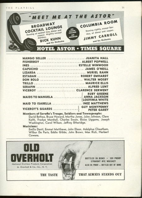 Playbill Lunt and Fontanne in The Pirate February 1943