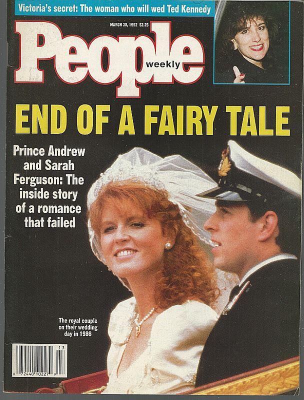 People Magazine March 30, 1992 Prince Andrew and Sarah Ferguson on cover