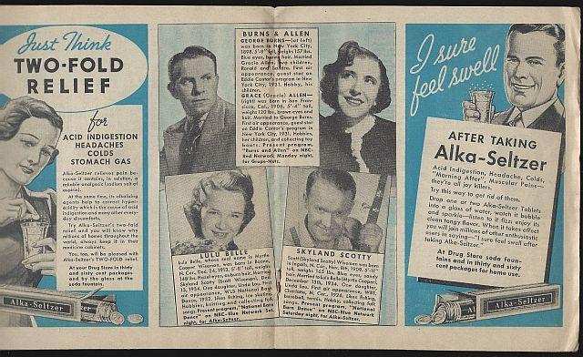 Stars of Radio and Things You Would Like to Know by Miles Laboratories Illus