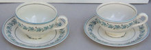 Two Myott Staffordshire Elegance Cups and Saucers