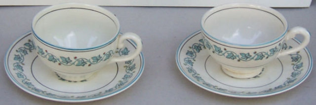 Two Myott Staffordshire Elegance Cups and Saucers