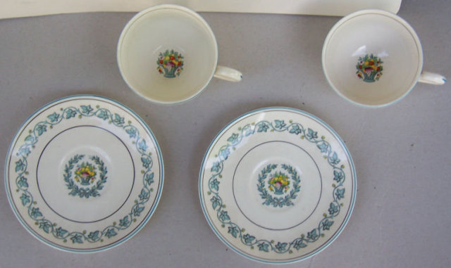 Two Myott Staffordshire Elegance Cups and Saucers