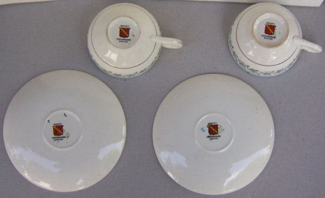 Two Myott Staffordshire Elegance Cups and Saucers