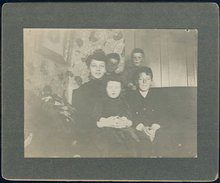 Photograph of Five Children, Two Girls and Three Boys
