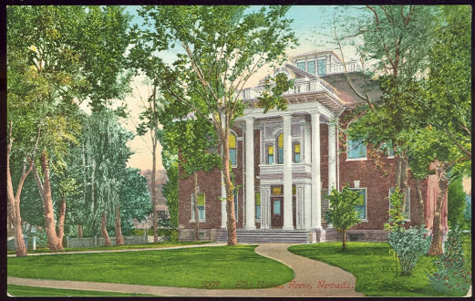 Postcard of Elk's Home, Reno, Nevada