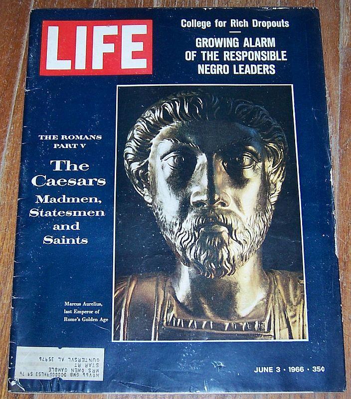Life Magazine June 3, 1966 Era of the Caesars Cover/Millard G. Roberts/Music