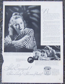 1944 Pond's Cold Cream Life Magazine Advertisement