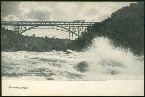 Postcard of The Whirlpool Rapids, Niagara Falls, New York.